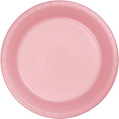  Creative Converting Touch of Color 20 Count Plastic Lunch Plates, Classic Pink , 7 -