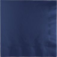 Creative Converting 250-Count Touch of Color 3-Ply Paper Dinner Napkins, Navy Blue