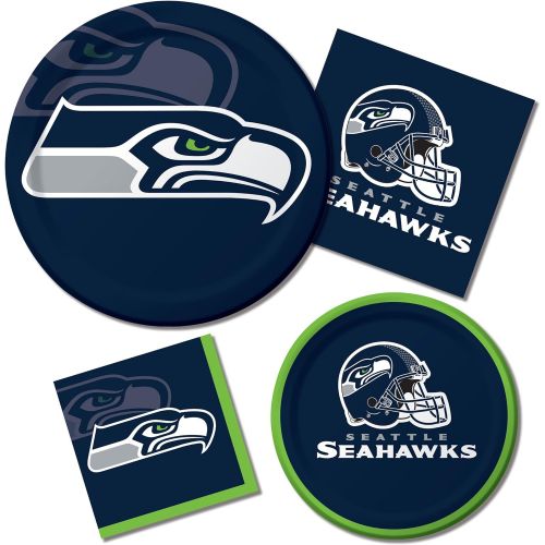  Creative Converting 8 Count Seattle Seahawks Paper Dessert Plates -
