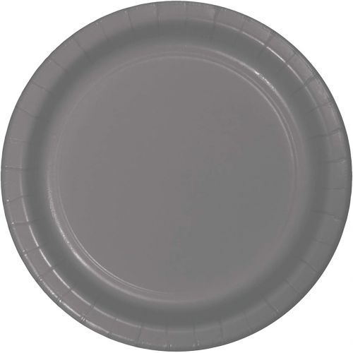  Creative Converting 339639 DINNER PLATE, 9 in, 24 ct, Gray