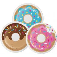 Creative Converting 96 Count Sturdy Style Dessert/Small Paper Plates, Donut Time