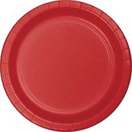 Creative Converting 75-Count Value Pack Paper Dinner Plates, Classic Red -