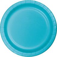 Creative Converting Touch of Color 96 Count Dessert/Small Paper Plates, Bermuda Blue