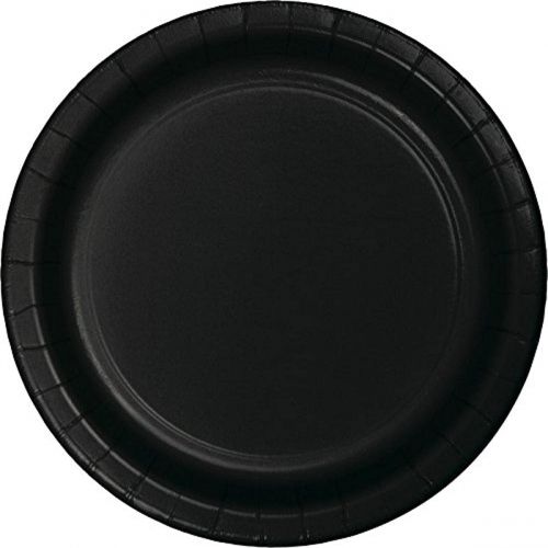  Creative Converting 75-Count Value Pack Paper Dinner Plates, Black Velvet -