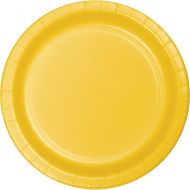 Creative Converting Touch of Color 96 Count Dinner/Large Paper Plates, School Bus Yellow