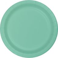 Creative Converting 324477 Touch of Color 96 Count Dessert/Small Paper Plates, Fresh Mint