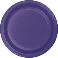 Creative Converting 533268 Touch of Color 96 Count Dessert/Small Paper Plates, Purple -