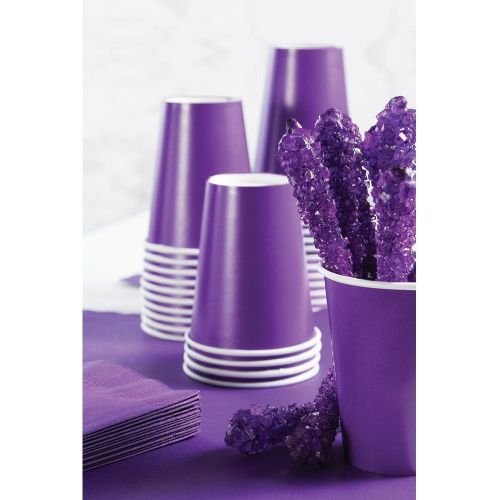  Creative Converting 533268 Touch of Color 96 Count Dessert/Small Paper Plates, Purple -