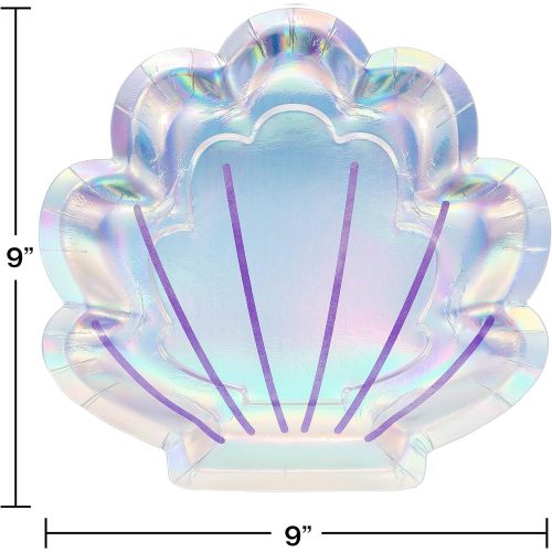  Creative Converting, IRIDESCENT SHAPED PLATE 9, 0.5x8.75x8.35inc