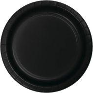 Creative Converting 75-Count Value Pack Paper Dessert Plates, Black Velvet -