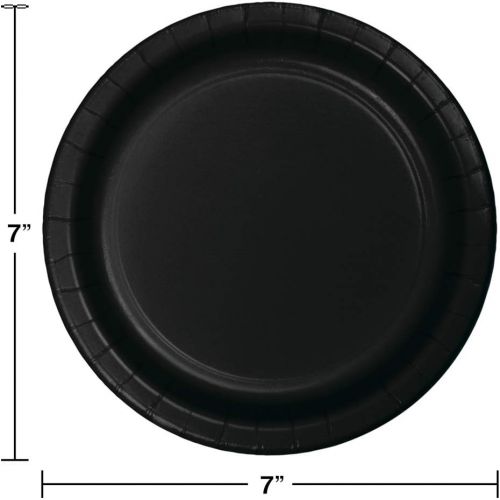  Creative Converting 75-Count Value Pack Paper Dessert Plates, Black Velvet -