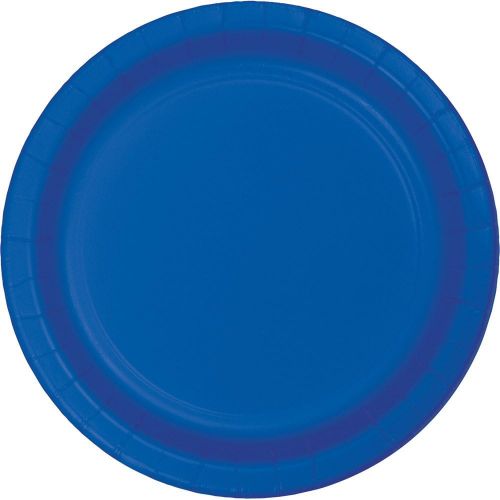  Creative Converting Touch of Color 96 Count Dessert/Small Paper Plates, Cobalt