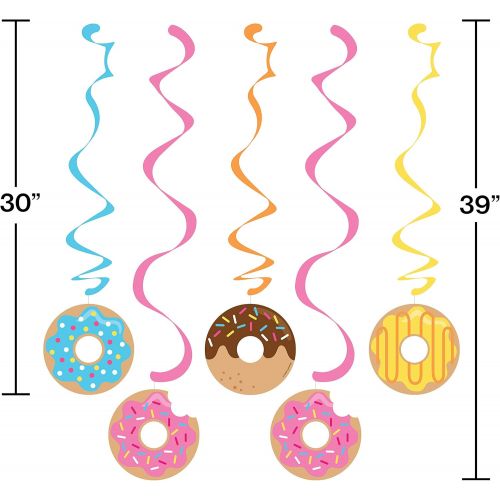  Creative Converting Donut Party Dizzy Danglers, Multisizes, Multicolor