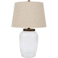 Creative Co-op DA0948 Glass Fillable Table Lamp with Shade