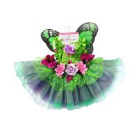 Creative Education Great Pretenders Fairy Blooms Deluxe Dress with Wings, Green, Medium