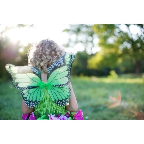  Creative Education Great Pretenders Fairy Blooms Deluxe Dress with Wings, Green, Medium