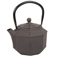 Creative Home 73512 Kyusu Cast Iron Tea Pot, 34 oz, Brown