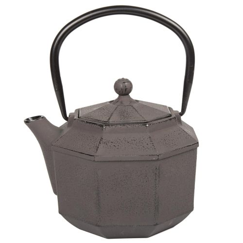  Creative Home 73512 Kyusu Cast Iron Tea Pot, 34 oz, Brown