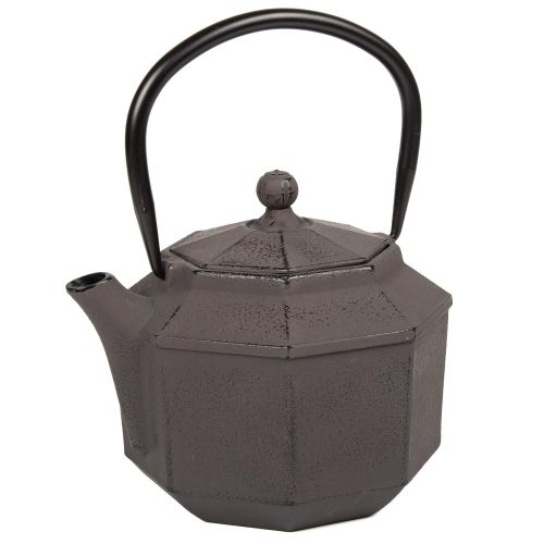  Creative Home 73512 Kyusu Cast Iron Tea Pot, 34 oz, Brown