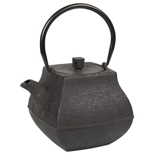  Creative Home 73504 47 oz Cast Iron Tea Pot, Black Color,