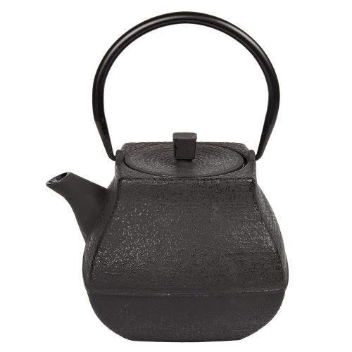  Creative Home 73504 47 oz Cast Iron Tea Pot, Black Color,