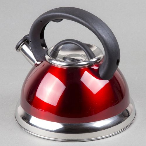  [아마존 핫딜]  [아마존핫딜]Creative Home Alexa 3.0 Whistling Tea Kettle, Cranberry