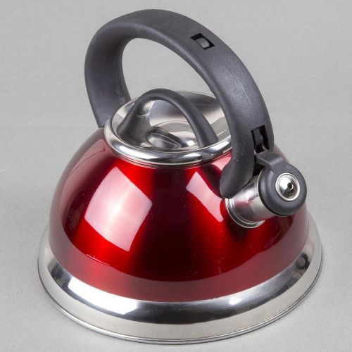  [아마존 핫딜]  [아마존핫딜]Creative Home Alexa 3.0 Whistling Tea Kettle, Cranberry