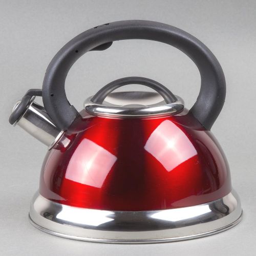  [아마존 핫딜]  [아마존핫딜]Creative Home Alexa 3.0 Whistling Tea Kettle, Cranberry