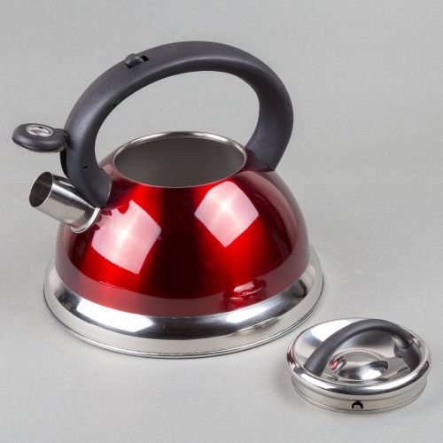  [아마존 핫딜]  [아마존핫딜]Creative Home Alexa 3.0 Whistling Tea Kettle, Cranberry