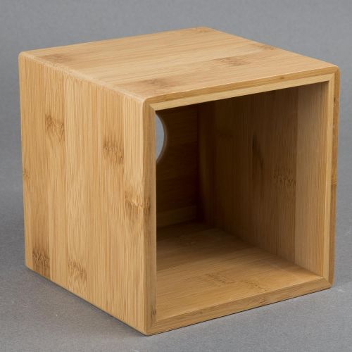  Creative Home Bamboo Square Box Holder Tissue Cover, Dispenser, Natural Finish