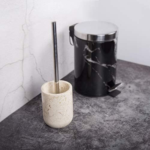  Creative Home Champagne Marble Toilet Brush Holder