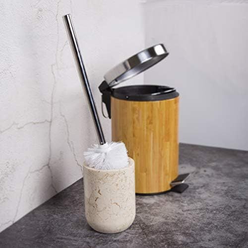  Creative Home Champagne Marble Toilet Brush Holder