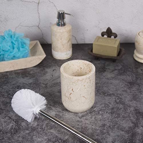  Creative Home Champagne Marble Toilet Brush Holder