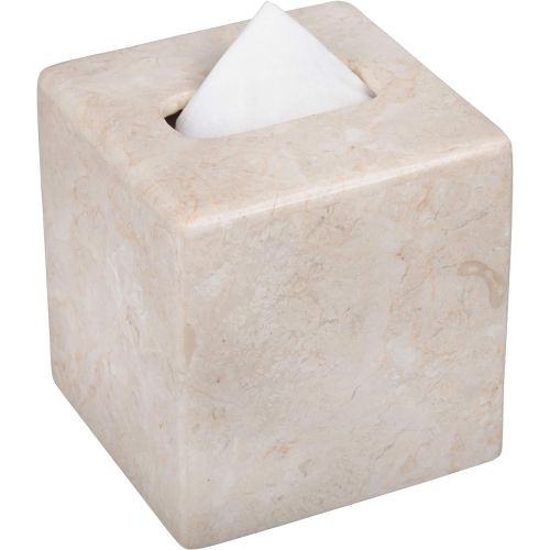  Creative Home Champagne Marble Spa Hand Carved Tissue Box Holder