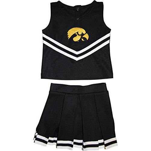  할로윈 용품Creative Knitwear University of Iowa Hawkeyes Toddler and Youth 3-Piece Cheerleader Dress