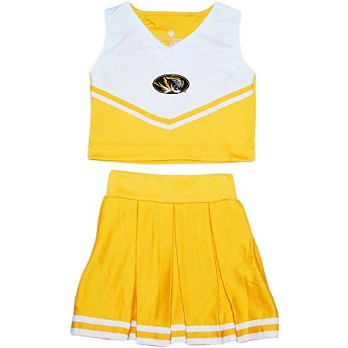  할로윈 용품Creative Knitwear University of Missouri Mizzou Tigers Toddler and Youth 2 Piece Cheerleader Dress