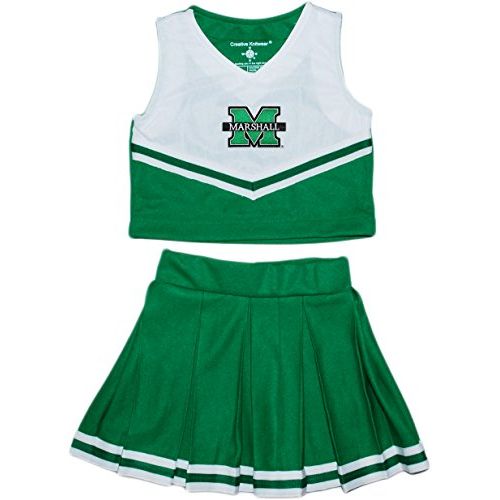  할로윈 용품Creative Knitwear Marshall University Toddler and Youth 2-Piece Cheerleader Dress