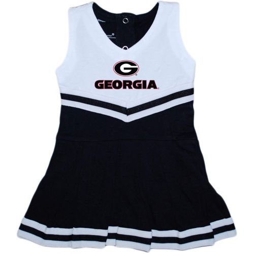  Creative Knitwear University of Georgia UGA Bulldogs Baby Cheerleader Bodysuit Dress