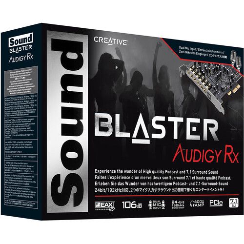  Creative Labs Sound Blaster Audigy Rx PCIe Sound Card