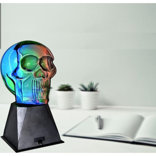  Creative Motion Industries Electrical Plasma Skull, Lightening at your fingertip, Halloween, Holiday, Gift, Science, Product Size: 6.7W x 9.4H x 4.9D