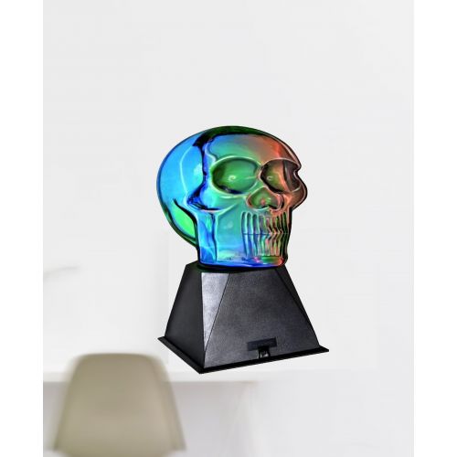  Creative Motion Industries Electrical Plasma Skull, Lightening at your fingertip, Halloween, Holiday, Gift, Science, Product Size: 6.7W x 9.4H x 4.9D