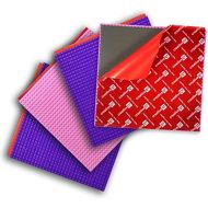 [아마존핫딜][아마존 핫딜] Creative QT Peel-and-Stick Baseplates - Self Adhesive Building Brick Plates - Compatible with All Major Brands - 4 Pack - 2 Pink 2 Purple - 10 inch x 10 inch