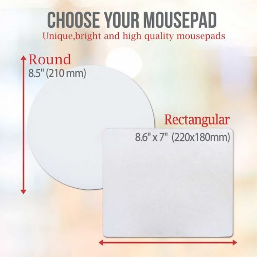  CreativeMacBookCases Mouse Pad Pretty Mousepad Round Office Desk Pad Mousepad Watercolor Atlas Computer Pad Gift Mouse Mat World Map Rubber Mousemat WCM5077