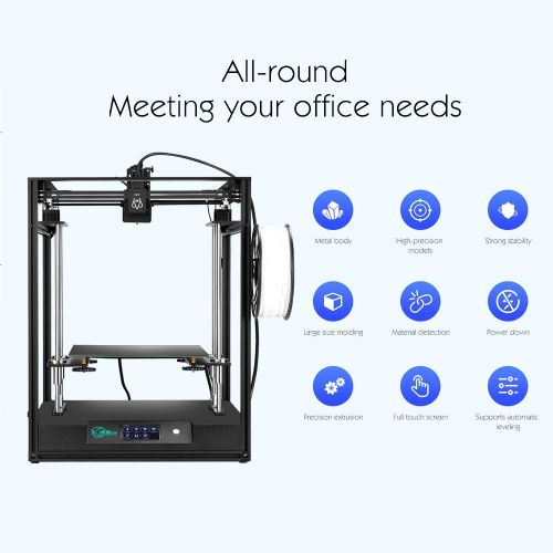  Creativity BestNew CoreXY ELF Double Z axis Support Auto-Leveling 3D Printer 300x300x350MM, High Precision Aluminum Profile Frame Large Area(Short Range Standard)