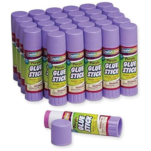  [아마존베스트]Creativity Street Jumbo Glue Sticks, 30-Pack, Purple, 1.41-Ounce