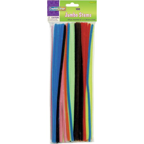  [아마존베스트]Creativity Street Chenille Stems/Pipe Cleaners 12 Inch x 6mm 100-Piece, Assorted Colors