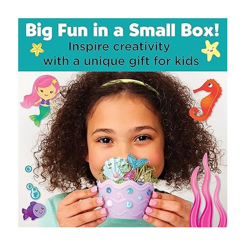  Creativity for Kids Mini Garden Mermaid Terrarium Kit - Crafts and Gifts for Girls Ages 6-8+, Stocking Stuffers