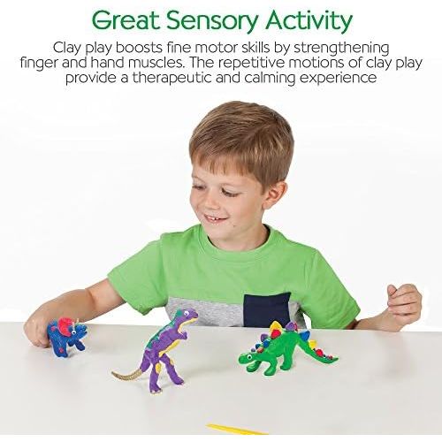  [아마존베스트]Creativity for Kids Create with Clay Dinosaurs - Build 3 Dinosaur Figures with Modeling Clay