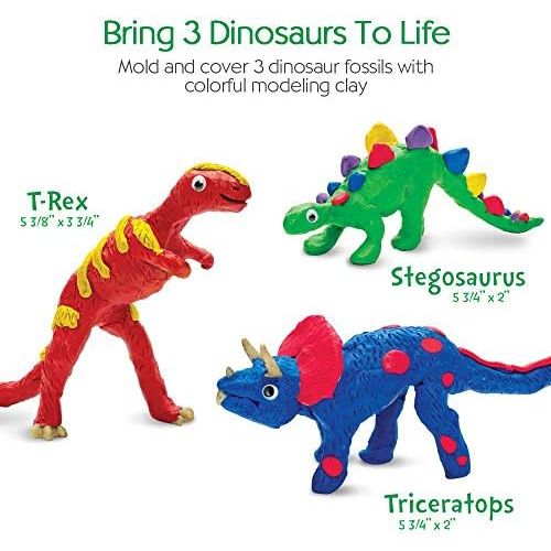  [아마존베스트]Creativity for Kids Create with Clay Dinosaurs - Build 3 Dinosaur Figures with Modeling Clay