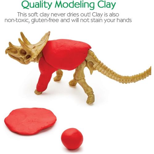  [아마존베스트]Creativity for Kids Create with Clay Dinosaurs - Build 3 Dinosaur Figures with Modeling Clay